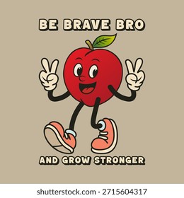 Simple and Fun Cartoon Mascot Character With Beautiful Phrase. Editable, EPS 10, Vector Illustration.
