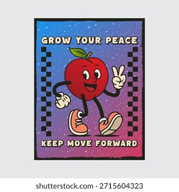 Simple and Fun Cartoon Mascot Character With Beautiful Phrase. Editable, EPS 10, Vector Illustration.
