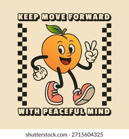 Simple and Fun Cartoon Mascot Character With Beautiful Phrase. Editable, EPS 10, Vector Illustration.
