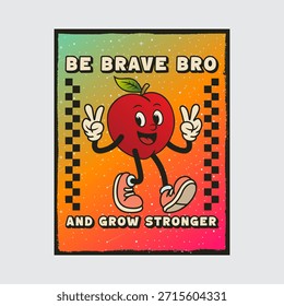 Simple and Fun Cartoon Mascot Character With Beautiful Phrase. Editable, EPS 10, Vector Illustration.
