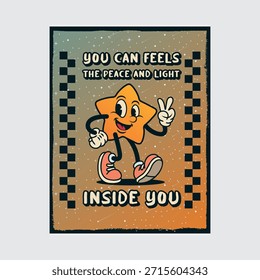 Simple and Fun Cartoon Mascot Character With Beautiful Phrase. Editable, EPS 10, Vector Illustration.
