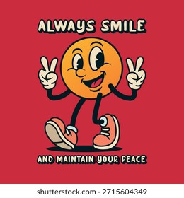 Simple and Fun Cartoon Mascot Character With Beautiful Phrase. Editable, EPS 10, Vector Illustration.
