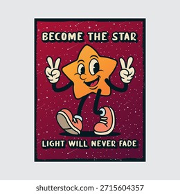 Simple and Fun Cartoon Mascot Character With Beautiful Phrase. Editable, EPS 10, Vector Illustration.
