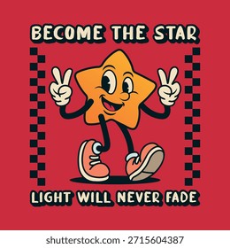 Simple and Fun Cartoon Mascot Character With Beautiful Phrase. Editable, EPS 10, Vector Illustration.
