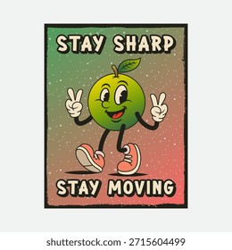 Simple and Fun Cartoon Mascot Character With Beautiful Phrase. Editable, EPS 10, Vector Illustration.
