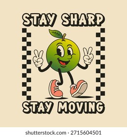 Simple and Fun Cartoon Mascot Character With Beautiful Phrase. Editable, EPS 10, Vector Illustration.
