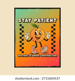 Simple and Fun Cartoon Mascot Character With Beautiful Phrase. Editable, EPS 10, Vector Illustration.
