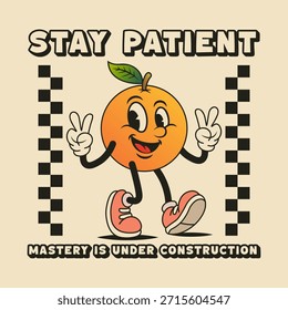 Simple and Fun Cartoon Mascot Character With Beautiful Phrase. Editable, EPS 10, Vector Illustration.

