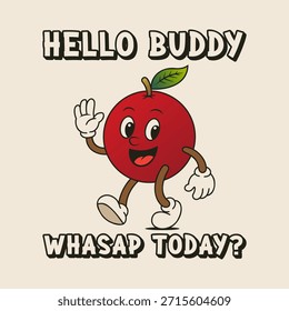 Simple and Fun Cartoon Mascot Character With Beautiful Phrase. Editable, EPS 10, Vector Illustration.
