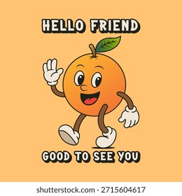 Simple and Fun Cartoon Mascot Character With Beautiful Phrase. Editable, EPS 10, Vector Illustration.
