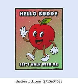 Simple and Fun Cartoon Mascot Character With Beautiful Phrase. Editable, EPS 10, Vector Illustration.
