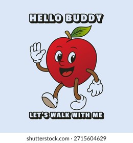 Simple and Fun Cartoon Mascot Character With Beautiful Phrase. Editable, EPS 10, Vector Illustration.
