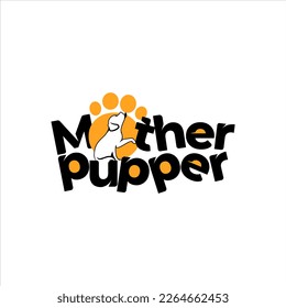 Simple Fun Creative Text Art Mother Pupper