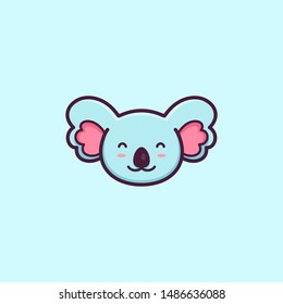 Simple fun and cute Koala illustration/Logo Design. 