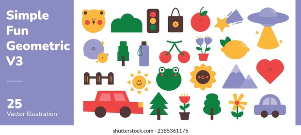 Simple Fun Geometric Kids Graphic 3