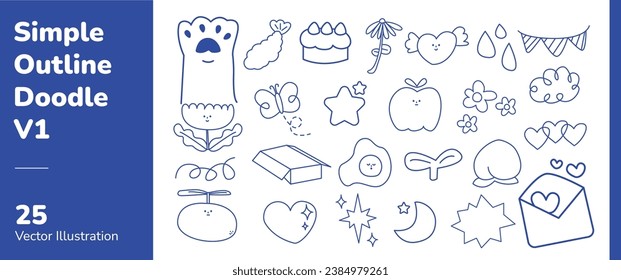 Sencillo esquema de dibujo gráfico de dibujo 1