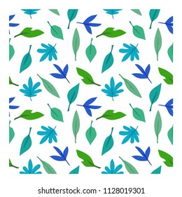 simple fun seamless pattern design with leaf shape element