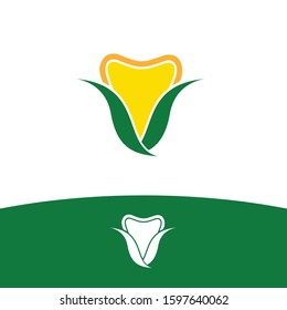 simple and fun tooth logo