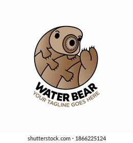 simple or Funny Water bear image graphic icon logo design abstract concept vector stock. Can be used as a symbol related to animal or character