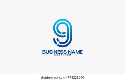 simple g initial technology logo designs template, Technology and Digital Initial logo designs vector