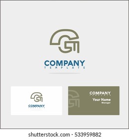 Simple G letter line logo. Modern logo with circuit board lines style. Vector design template elements for your application or corporate identity.