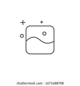 diseño de plantilla de icono de galería simple