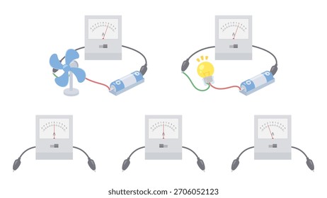 Simple galvanometer illustration material set