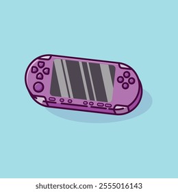 Simple game console play station p s p cartoon vector illustration Collection of game console concept icon isolated