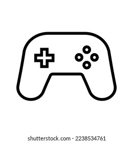 Simple game controller icon. Vector.