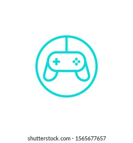 Simple game icon flat design for user interface