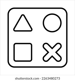 Simple Game Line Icon Vector