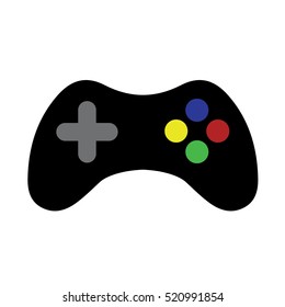 Simple game pad with coloured buttons