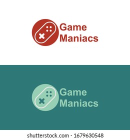 Diseño vectorial del logotipo de videojuegos simple