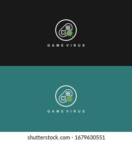 Simple game stick concept logo icon vector design
