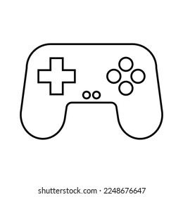 Simple gamepad. Game controller. Vector.