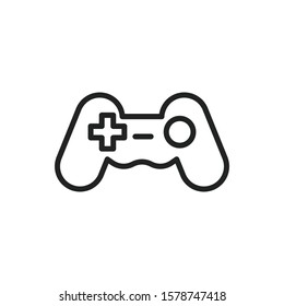 Simple gamepad line icon. Stroke pictogram. Vector illustration isolated on a white background. Premium quality symbol. Vector sign for mobile app and web sites.