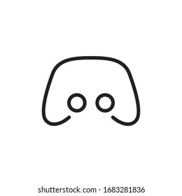 Simple gamepad line icon. Stroke pictogram. Vector illustration isolated on a white background. Premium quality symbol. Vector sign for mobile app and web sites.