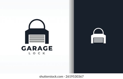 the simple garage padlock logo