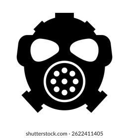 Simple gas mask silhouette. Vector.