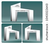 simple gate entrance abstract style vector editable