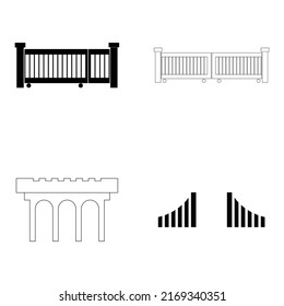 diseño de ilustración de icono de puerta simple