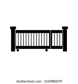 simple gate icon illustration design