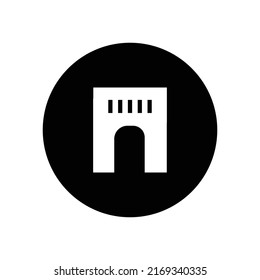 diseño de ilustración de logotipo de puerta simple
