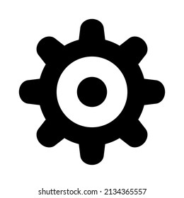 simple gear icon design, editable stroke. best used for web, banner, flayer or application. vector illustration EPS 10 File Format