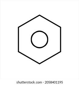 Simple gear icon, Setting icon, wrench icon on withe backround. EPS 10.