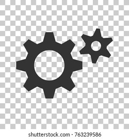 simple gear icon. stock vector illustration for design