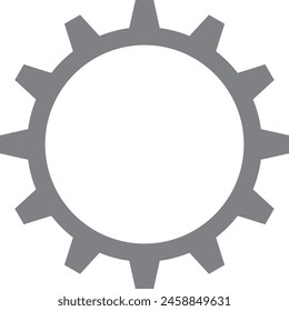 simple gear machine logo design