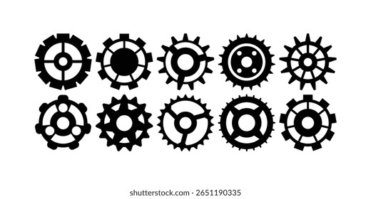 Simple Gear Shape Element Collection