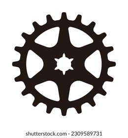 einfaches Zahnseide-Silhouettensymbol, Vektorgrafik