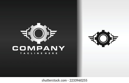 the simple gear wing logo